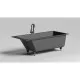 Ванна из литьевого мрамора Salini S-Sense Cascata Kit 104513GF 180x80 см, покраска по RAL глянец полностью