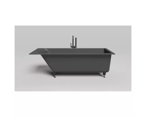 Ванна из литьевого мрамора Salini S-Sense Cascata Kit 104513GF 180x80 см, покраска по RAL глянец полностью