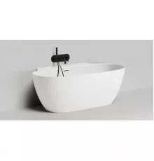 Ванна из литьевого мрамора Salini S-Stone Alda Wall 101925M 170x90 см, белый матовый
