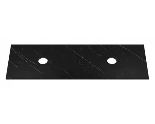 Столешница Виста -150 см ПВХ черный мрамор (МДФ)
