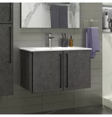 ROCK - 75 Тумба прямая подвесная темно-серый (Чикаго) ЛДСП