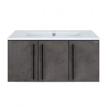 ROCK - 90 Тумба прямая подвесная темно-серый (Чикаго) ЛДСП