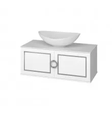 STEFFANY -105 Тумба подвесная 2 дв. с хром вставкамии