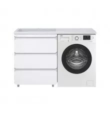 Чегет - 70 Тумба напольная 3 ящ. под стиральную машину, белая