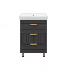 GLOSTER - 60 Тумба с 3 ящ. напольная, графит