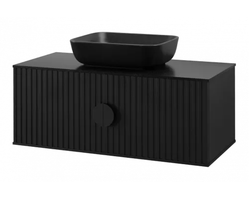 Заказать RICHARD -105 Тумба подвесная 2 дв. черный в магазине сантехники Santeh-Crystal.ru