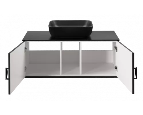 Заказать RICHARD -105 Тумба подвесная 2 дв. черный в магазине сантехники Santeh-Crystal.ru