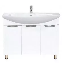 Лаванда -105 Тумба прямая белая