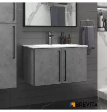 ROCK - 75 Тумба прямая подвесная светло-серый (Чикаго) ЛДСП О