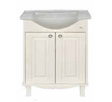 Шармель - 65 Тумба прямая светло-бежевая эмаль / раковина