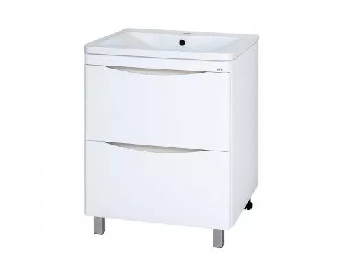 Заказать Атлантик -100 Тумба напольная  с 2 ящ. закруг. края / раковина в магазине сантехники Santeh-Crystal.ru