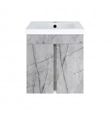 Торос - 50 Тумба подвесная прямая серый мрамор / раковина