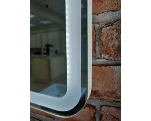 Приобрести 3 Неон - Зеркало LED  500х800 сенсор на корпусе (с круглыми углами) в магазине сантехники Santeh-Crystal.ru