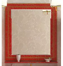 Fresko - 90 Зеркало с пол. Краколет красный патина