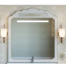 Milano -120 Зеркало белая патина/декор