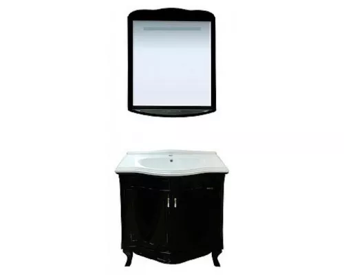 Приобрести Дайна - 85 Зеркало свет чёрное в магазине сантехники Santeh-Crystal.ru