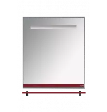 Джулия - 60 Зеркало  с полочкой 12 мм бордо