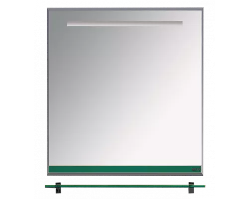 Купить Джулия - 60 Зеркало  с полочкой 12 мм зеленое в магазине сантехники Santeh-Crystal.ru
