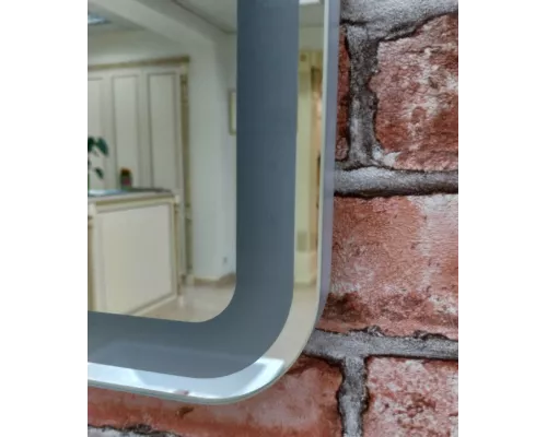 Приобрести 3 Неон - Зеркало LED  500х800 сенсор на корпусе (с круглыми углами) в магазине сантехники Santeh-Crystal.ru