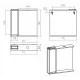 Заказать Алиса - 75 Зеркало белое с 1 шкафчиком левое в магазине сантехники Santeh-Crystal.ru