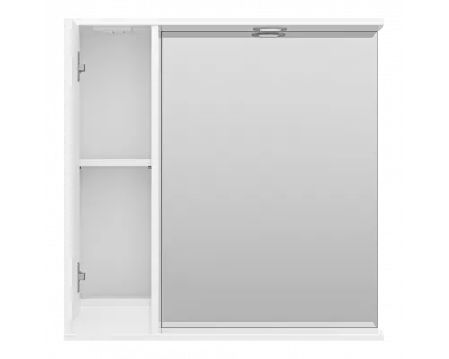 Заказать Алиса - 75 Зеркало белое с 1 шкафчиком левое в магазине сантехники Santeh-Crystal.ru