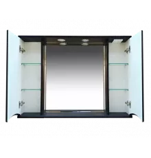 Элвис -105 Зеркало-шкаф (свет) венге