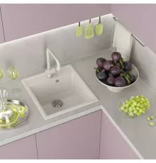 ИМПЕРИАЛ - 46 см Мойка кухонная кварц.композит. прямоуг.(блок 45) жасмин