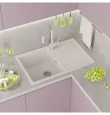 ЛИНКОР - 78 см Мойка кухонная кварц.композит. прямоуг.(блок 50) жасмин