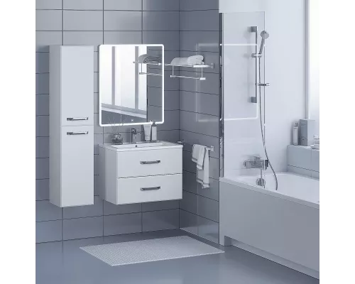 Приобрести Тумба с раковиной для ванной Uperwood Foster (70 см, подвесная, белая) в магазине сантехники Santeh-Crystal.ru