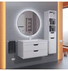 Зеркало для ванной с подсветкой Uperwood Modul (65x65 см, бесконтактный сенсор, антизапотевание, круглое, холодная подсветка)