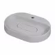 Раковина накладная кварцевая Uperwood Tanos Quartz 55х40х10 см, овальная, белая матовая, жасмин