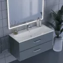 Тумба с раковиной для ванной Uperwood Foster (100 см, подвесная, серый графит)