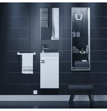 Тумба под раковину для ванной комнаты Uperwood Vizo (40 см, подвесная, белый глянец)