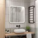 Зеркало для ванной с подсветкой Uperwood Foster (80x80 см, LED подсветка, сенсорный выключатель, антизапотевание)