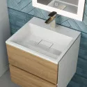 Раковина для ванной полувстраиваемая Uperwood Barsa, 50 см, белая глянцевая