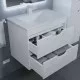 Купить Тумба под раковину для ванной Uperwood Modul (65 см, подвесная, глянцевая, белая) в магазине сантехники Santeh-Crystal.ru
