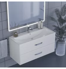 Тумба с раковиной для ванной Uperwood Foster (100 см, подвесная, белая)