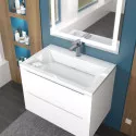 Раковина для ванной Uperwood Olivia 70 см, белая глянцевая