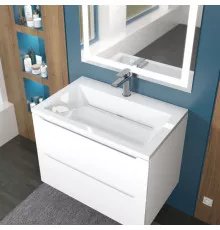 Раковина для ванной Uperwood Olivia 70 см, белая глянцевая