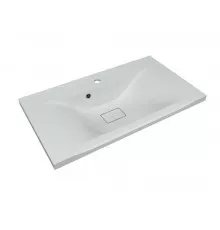 Раковина кварцевая для ванной Uperwood Elen Quartz (80 см, прямоугольная, белая матовая, жасмин)