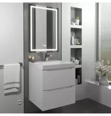 Тумба под раковину для ванной комнаты Uperwood Tanos подвесная (50 см, белая)