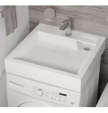 Раковина над стиральной машиной Uperwood Vission 60х60 см, белая глянцевая