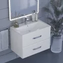 Тумба с раковиной для ванной Uperwood Foster (70 см, подвесная, белая)