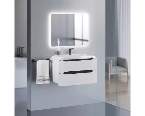 Заказать Тумба под раковину для ванной комнаты Uperwood Neo (подвесная, 80 см, белая) в магазине сантехники Santeh-Crystal.ru