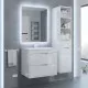 Купить Тумба под раковину для ванной Uperwood Modul (65 см, подвесная, глянцевая, белая) в магазине сантехники Santeh-Crystal.ru