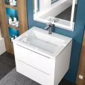 Раковина для ванной Uperwood Olivia 60 см, белая глянцевая