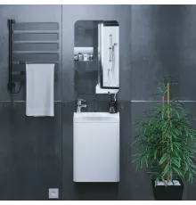 Тумба под раковину для ванной комнаты Uperwood Bio (40 см, подвесная, белый глянец)