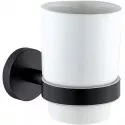 Стакан для зубных щеток Allen Brau Priority 6.31002-31 Белый Черный матовый