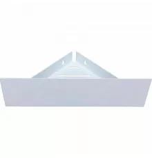 Металлическая полка Aquanet Магнум 28 302237 угловая Белая матовая