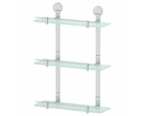 Купить Стеклянная полка Artwelle Harmonie HAR 038 Хром в магазине сантехники Santeh-Crystal.ru